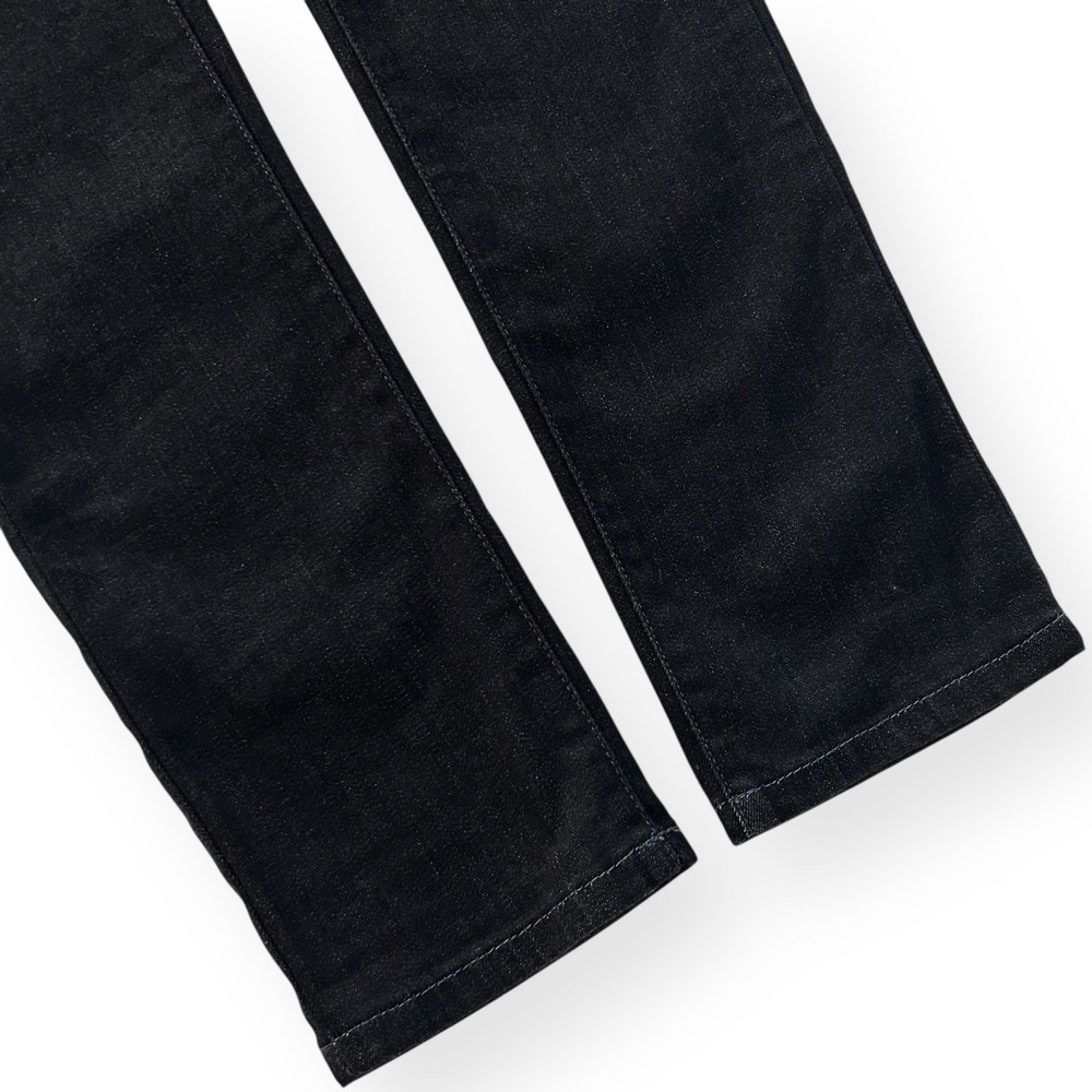 Eileen Fisher Women Size 6 Black Organic Cotton Skinny Legs Stretch Denim Jeans - Picture 6 of 13